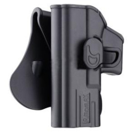 Holster rigide gaucher pour Glock Amomax G2 noir