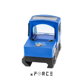 Point rouge mini solaire Tactical OPS boîtier bleu