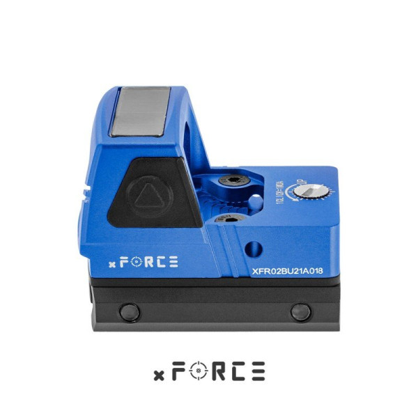 Point rouge mini solaire Tactical OPS boîtier bleu