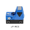 Point rouge mini solaire Tactical OPS boîtier bleu