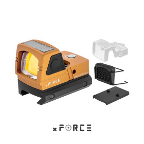 Viseur point rouge mini solaire Tactical OPS Orange