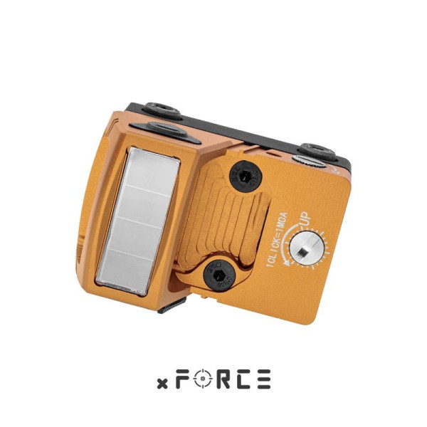 Viseur point rouge mini solaire Tactical OPS Orange
