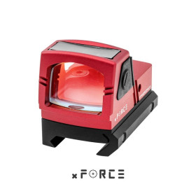 Viseur point rouge mini solaire Tactical OPS réticule rouge alimentation photovoltaïque rail Picatinny