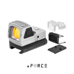 Viseur point rouge mini solaire Tactical OPS Mini Solaire Silver