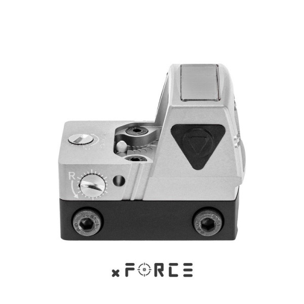 Viseur point rouge mini solaire Tactical OPS Mini Solaire Silver
