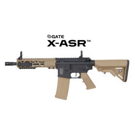 Réplique longue airsoft Specna Arms SA-F08 FLEX BLDC HAL G2 Tan et Noire 6mm