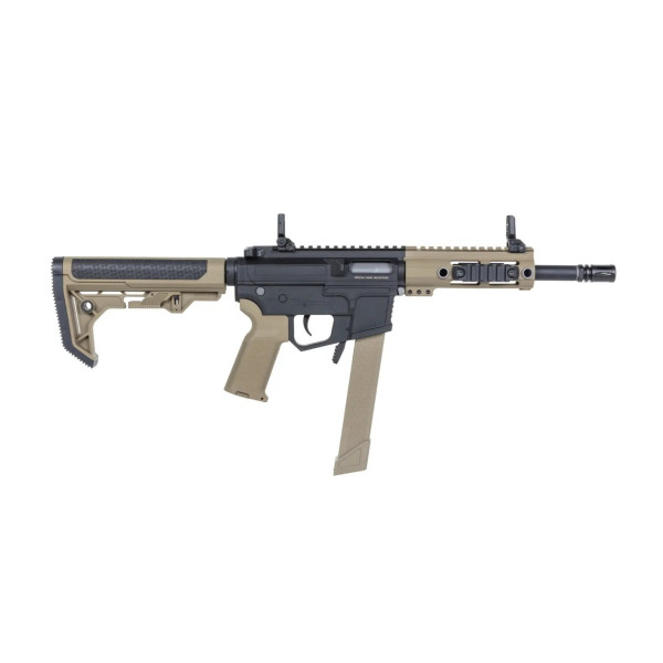 Réplique longue airsoft électrique Specna Arms SA-FX01 FLEX X-ASR Tan et Noir G2