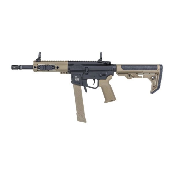 Réplique longue airsoft électrique Specna Arms SA-FX01 FLEX X-ASR Tan et Noir G2