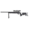 Réplique sniper airsoft bolt-action Specna Arms SA-S13 Core avec bipied et lunette noire calibre 6 mm
