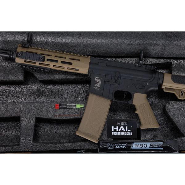 Réplique airsoft longue AEG Specna Arms SA-F14 Flex HAL ETU G2 Half Tan 6 mm