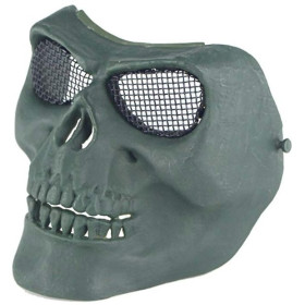 Demi-masque de protection faciale grillage Skull Tactical OPS Olive Drab