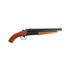 Fusil à gaz airsoft double canon bois court Tactical OPS