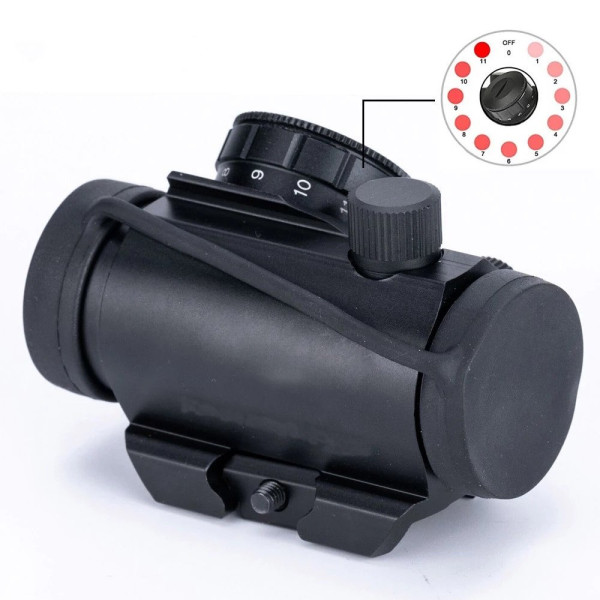 Point rouge compact Tactical OPS T1 avec montages Flexline