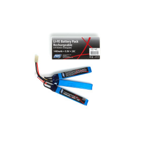 Batterie LiFe 9.9V 1400mAh format 3 sticks ASG
