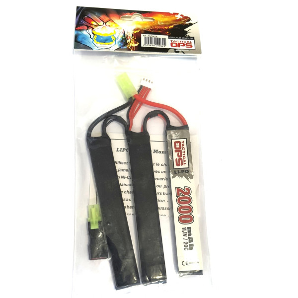 Batterie Li-Po Tactical OPS 11,1V 2000mAh Triple 3x9020122P