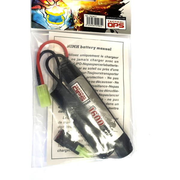 Batterie NiMH 8,4V 1600 mAh format 2/3A Tactical OPS L3L4