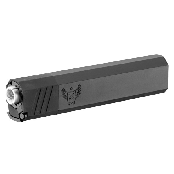 Silencieux Airsoft PPS 14mm CCW noir 180 mm ou 220 mm – Noir