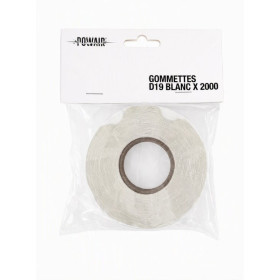 Gommettes rondes blanches Powair D19 lot de 2000