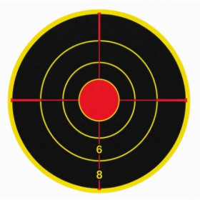 Gommettes centre de cible adhésives Powair 100 mm – lot de 200