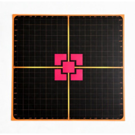 Cibles réactives Powair Splach noires révélateur rose fluo 25x25 cm lot de 10