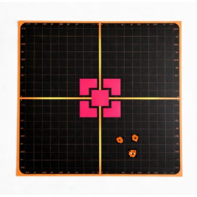 Cibles réactives Powair Splach noires révélateur rose fluo 25x25 cm lot de 10
