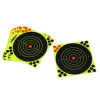 Cibles Splach fond noir impact jaune fluo 20x20 cm lot de 10 Powair