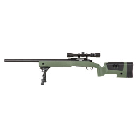 Réplique de sniper Specna Arms SA-S02 avec lunette et bipied 6mm