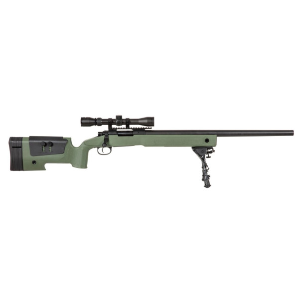 Réplique de sniper Specna Arms SA-S02 avec lunette et bipied 6mm
