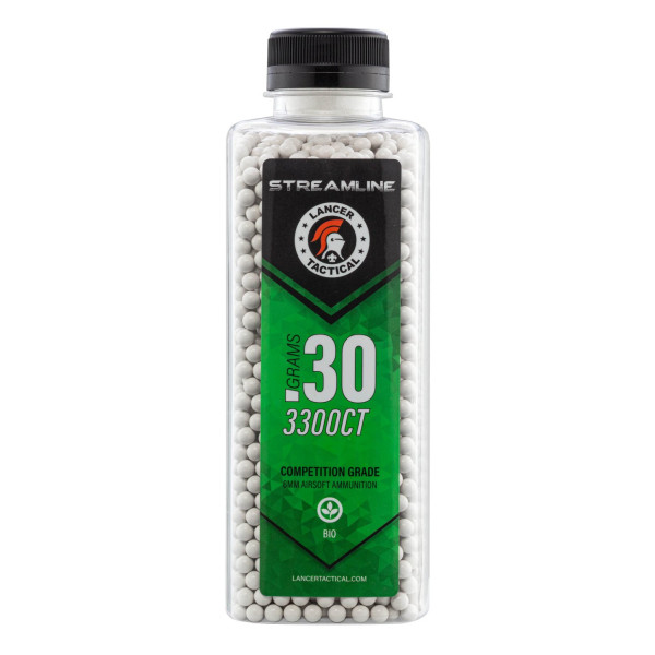 Billes airsoft biodégradables 6 mm Lancer Tactical Streamline Bio