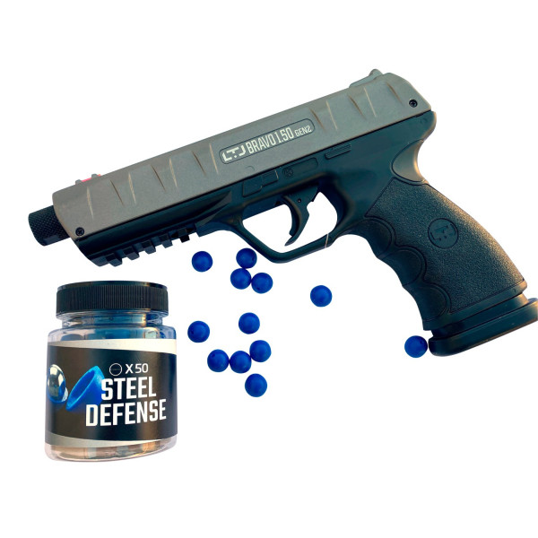 Billes acier calibre .68 Praga Technology Steel Defense C68 par 50