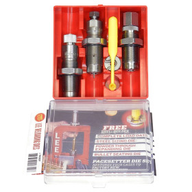 Jeu d'outils de rechargement 3 pièces Lee Precision calibre 375 Winchester avec support douille