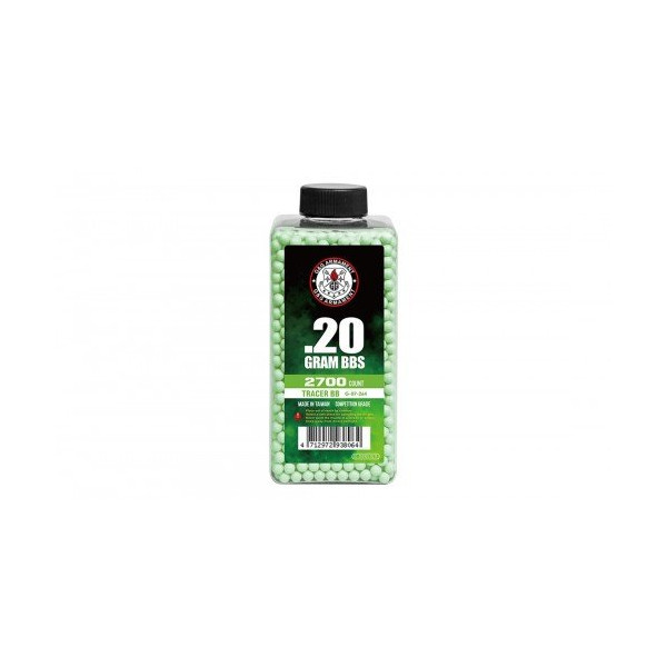 Billes airsoft traçantes vertes 0,20 g G&G Armament