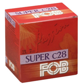 Cartouches de chasse FOB Passion Super 21 calibre 28/70 – Rouge