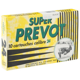 Cartouches Prévot Super Bourre Jupe calibre 24/65 – Rouge