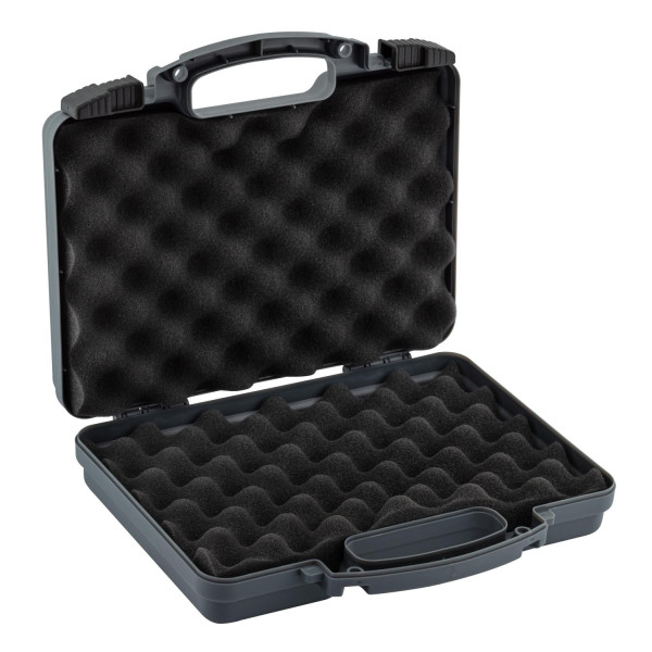 Mallette de transport pistolet compact Nuprol mousse vague – Gris