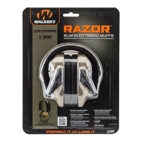 Casque de protection auditive électronique Walker's Razor 2 – Marron