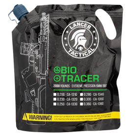 Billes Tracer Airsoft Lancer Tactical 0,25g Vertes - Sachet 2000 billes – Vert