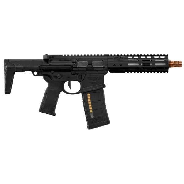 Réplique airsoft GBBR Double Eagle MWS Ghetto Blaster Noveske 7 pouces noire