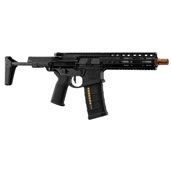 Réplique airsoft GBBR Double Eagle MWS Ghetto Blaster Noveske 7 pouces noire
