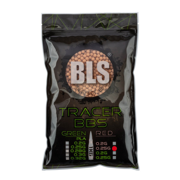 Billes traçantes rouges BLS 0,25g sachet 1 kg – Rouge