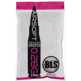 Billes airsoft blanches 0,28g BLS Standard 6mm – Blanc