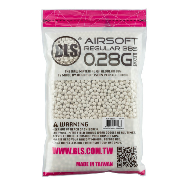 Billes airsoft blanches 0,28g BLS Standard 6mm – Blanc