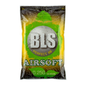 Billes Airsoft BIO 6mm 0.25g BLS blanches – sac 1 kg – Blanc