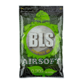 Billes Airsoft Bio 6mm 0.30g BLS blanches – Blanc