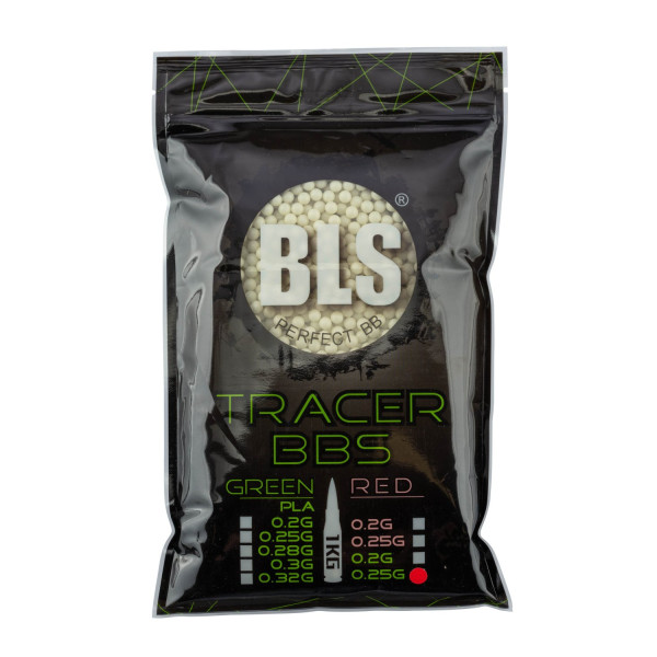 Billes traçantes airsoft BLS 0.25g vertes – Vert