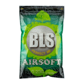 Billes Airsoft BIO 6mm 0.23g BLS blanches