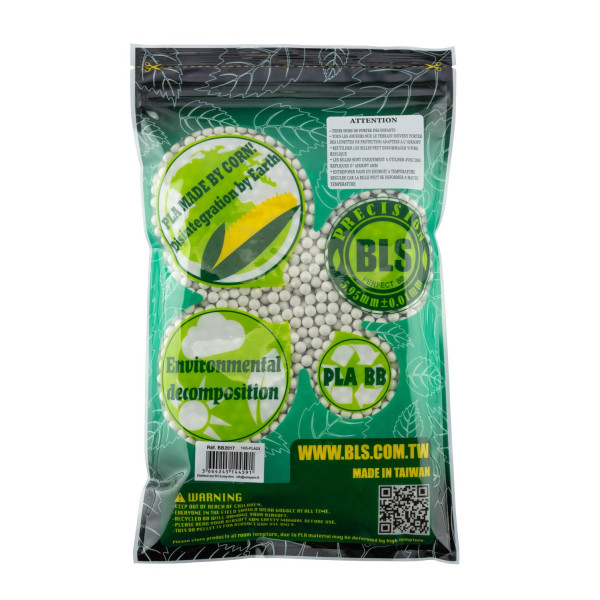 Billes Airsoft BIO 6mm 0.23g BLS blanches