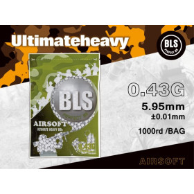 Billes airsoft biodégradables BLS BIO 6mm 0,43g blanches – Sac 1 kg – Blanc