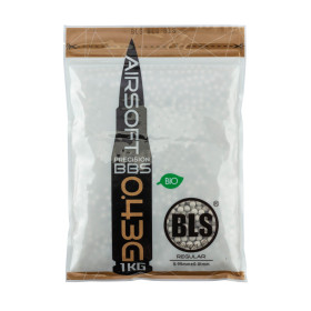 Billes airsoft biodégradables BLS BIO 6mm 0,43g blanches – Sac 1 kg – Blanc