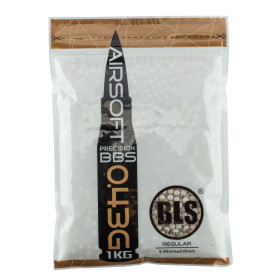 Billes airsoft 0,43g blanches BLS – Sac de 1 kg – Blanc